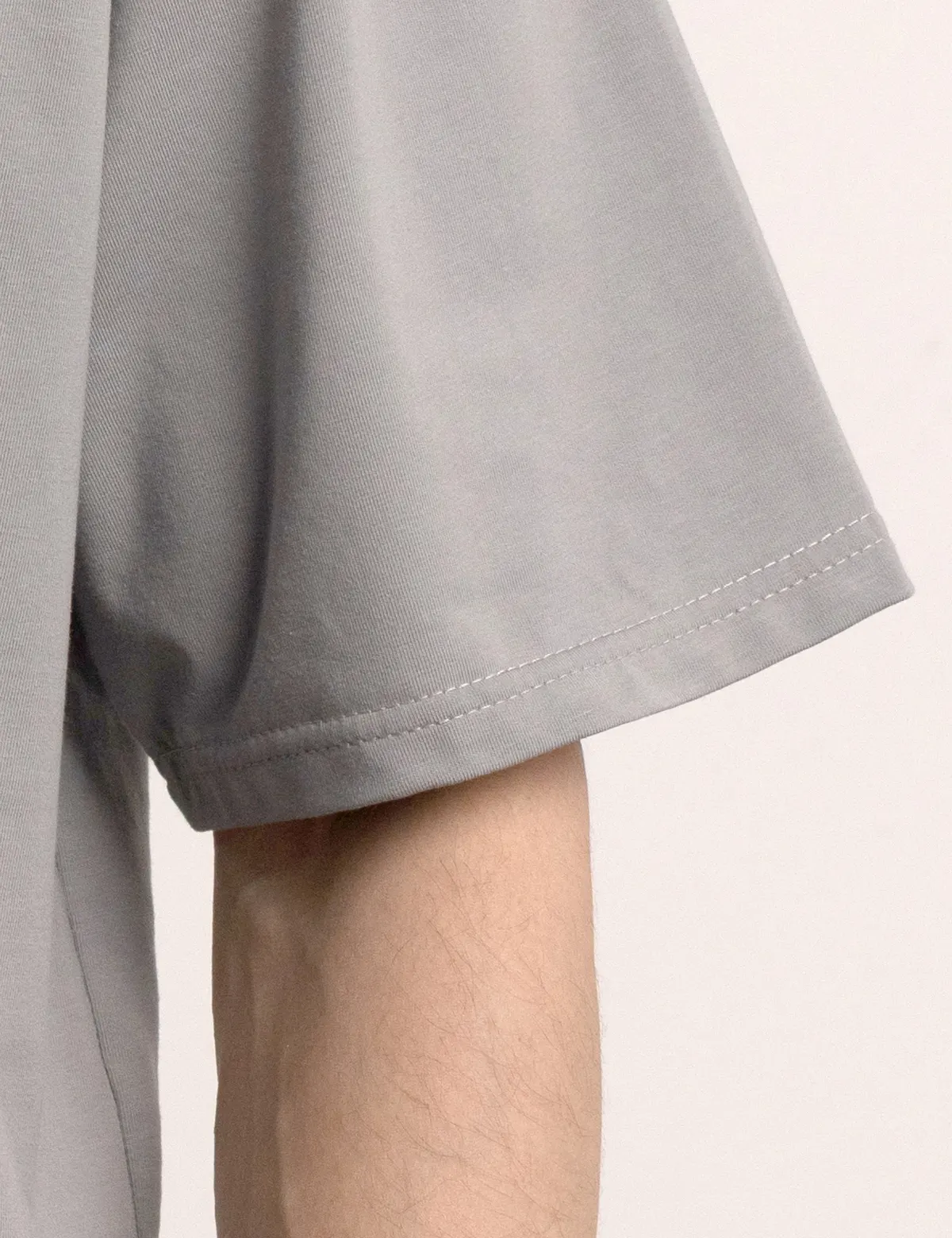 "Good boy. Front design" Футболка мужская серая оверсайз. 